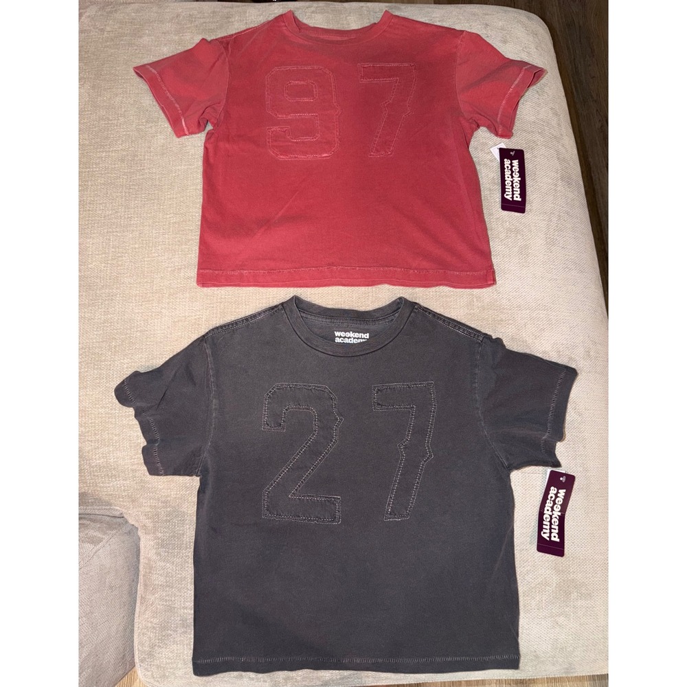 Boy varsity tees small 6/7 2 pack